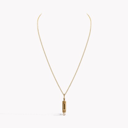 Victorian Gold Spring Balance Pendant