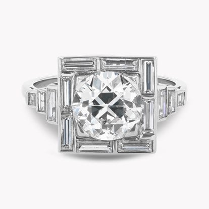 Art Deco Old European Cut 2.40ct Diamond Ring