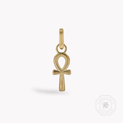 Small Ankh Cross Gold Pendant Charm