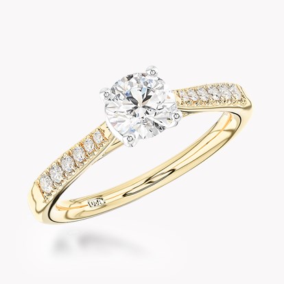 Celestial 0.50ct Diamond Solitaire Ring in18ct Yellow Gold and Platinum