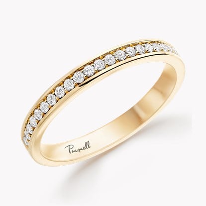 Brilliant Cut Diamond Half Eternity Ring 0.24ct in 18ct Yellow Gold