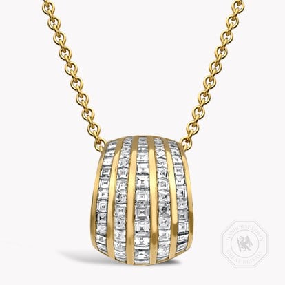 Manhattan Five Row Diamond Pendant 1.41ct in 18ct Yellow Gold