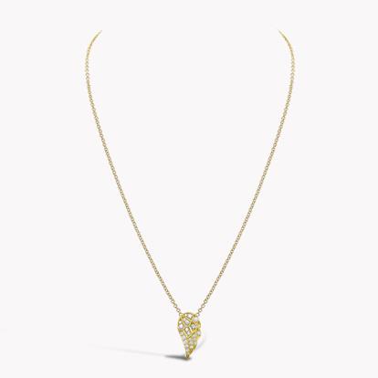 Tiara Large Diamond Pendant 0.45ct in 18ct Yellow Gold 