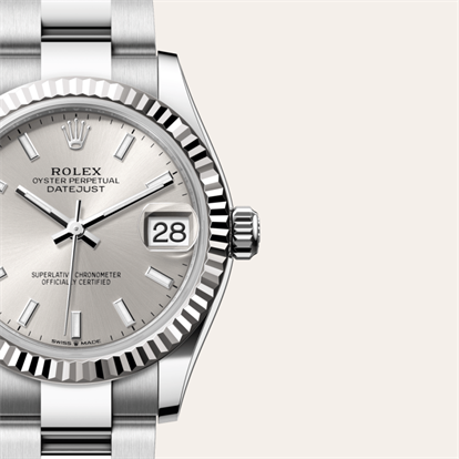 Datejust 31, Oyster, 31 mm, Oystersteel and white gold watch