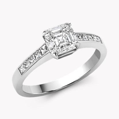 Gatsby 1.20ct Diamond Solitaire Ring - Asscher Cut in Platinum