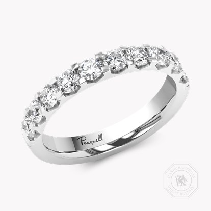 Classic 1.00ct Diamond Half Eternity Ring