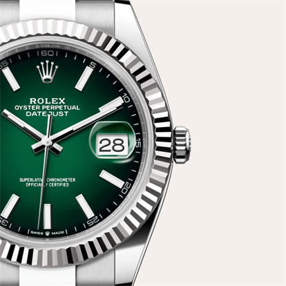 Datejust 41, Oyster, 41 mm, Oystersteel and white gold watch