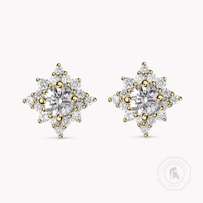 Star Struck Diamond Stud Earrings 0.77ct in 18ct Yellow Gold