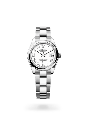 Datejust 31 * Oyster, 31 mm, Oystersteel with a Bright blue Domed bezel and Jubilee, five-piece links bracelet