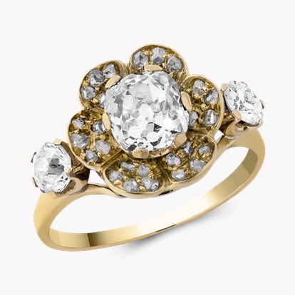 Victorian Old Mine Cut Diamond Ring