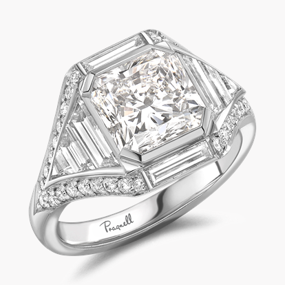 Masterpiece Astoria 3.01ct Radiant Cut Diamond Ring in Platinum