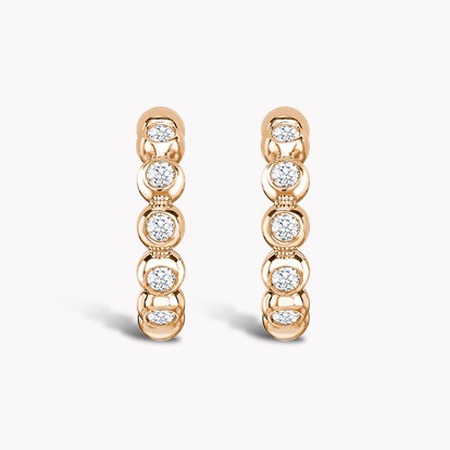 Bohemia Diamond Hoop Earrings 0.27ct in 18ct Rose Gold