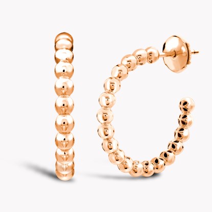 Bohemia Large Plain Earrings in 18ct Rose Gold