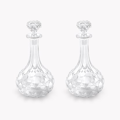Cut Glass Victorian Pair of Cut Glass Decanters c.1850