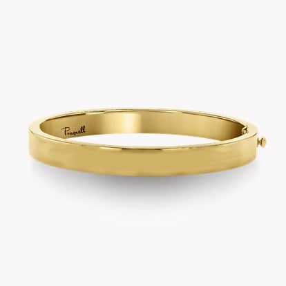 Plain Polished 8mm Square Edged Bangle