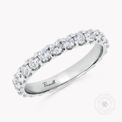 Brilliant Cut Diamond Eternity Ring 3.00ct in Platinum