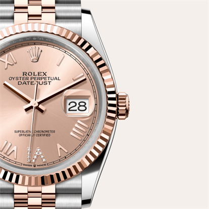 Datejust 36, Oyster, 36 mm, Oystersteel and Everose gold watch