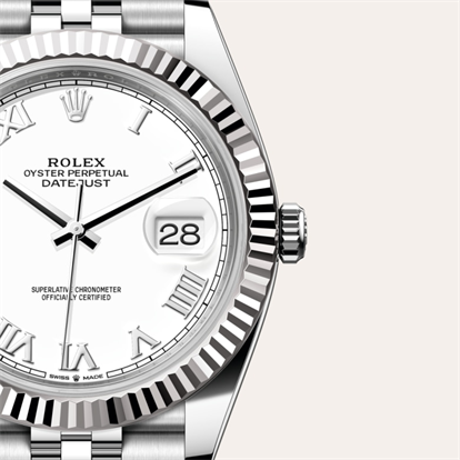 Datejust 41, Oyster, 41 mm, Oystersteel and white gold watch