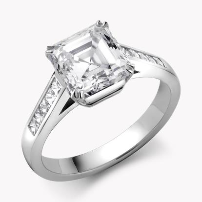 Masterpiece Asscher Cut Diamond Ring 2.59CT in Platinum
