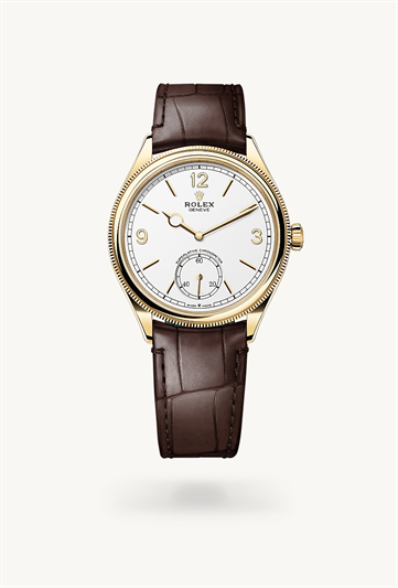 Rolex 1908 39 mm, 18 ct yellow gold, polished finish