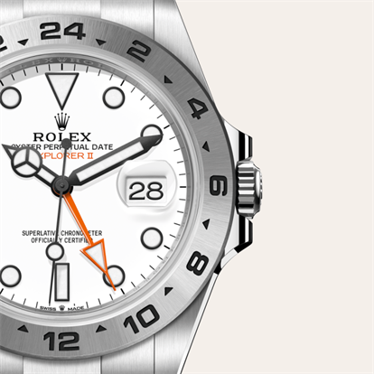 Explorer II, Oyster, 42 mm, Oystersteel watch