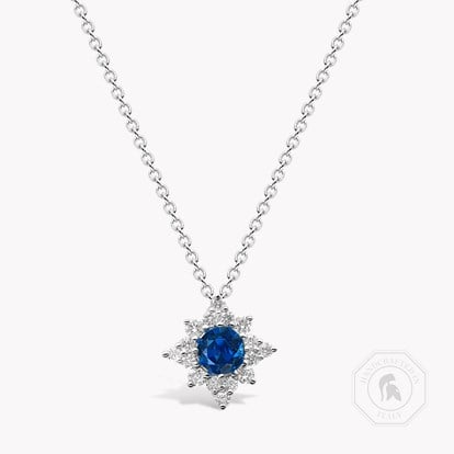 Star Struck Sapphire Pendant 0.52ct in 18ct White Gold