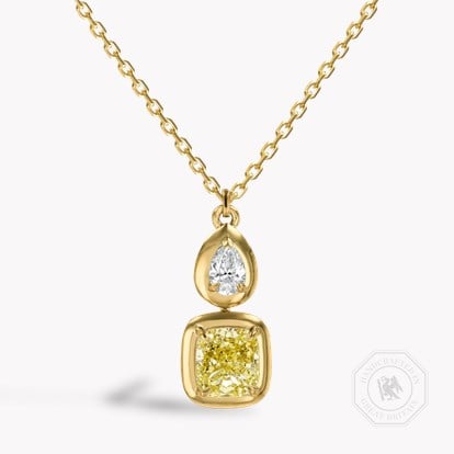 Skimming Stone 2.27ct Kimberley Yellow Diamond Pendant