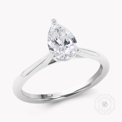 Pear Shaped Diamond Ring