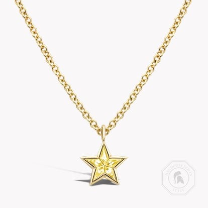 RockStar Yellow Sapphire Pendant 0.27ct in Yellow Gold