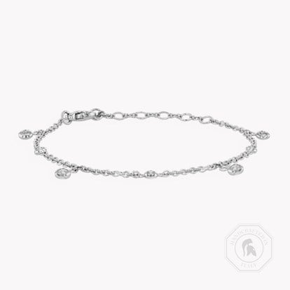 Sundance Bracelet with Diamond Pendants 0.61ct in 18ct White Gold