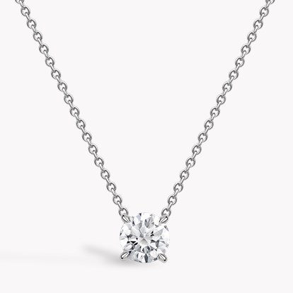 Contemporary Brilliant Cut 0.70ct Diamond Solitaire Pendant