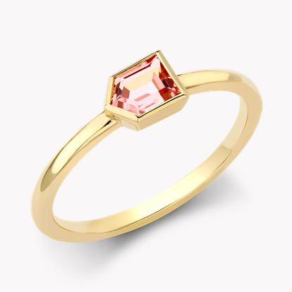 Lady Garden Pink Tourmaline Ring 0.44ct in Yellow Gold