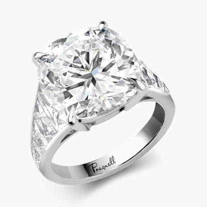Masterpiece Pragnell Setting 10.07ct Diamond Solitaire Ring in Platinum