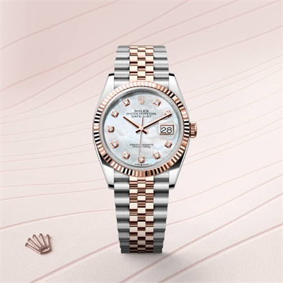Datejust 36, Oyster, 36 mm, Oystersteel and Everose gold watch