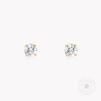 Windsor 0.60ct Botswana Diamond Stud Earrings in 18ct Yellow Gold
