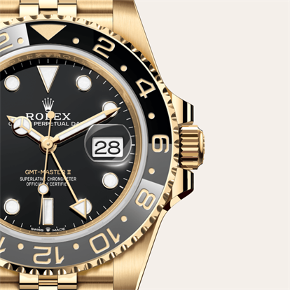 GMT-Master II, Oyster, 40 mm, yellow gold watch