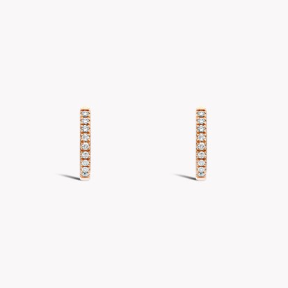 Brilliant Cut Diamond Hoop Earrings