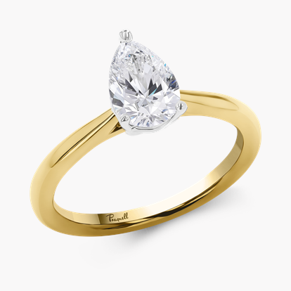 Gaia 0.70ct Pear Shaped Diamond Ring