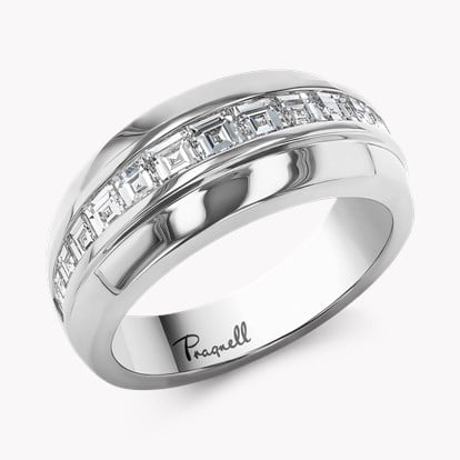 Manhattan 1.06ct Diamond Single Row Ring - 4.3mm Width in Platinum