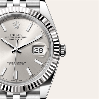 Datejust 41, Oyster, 41 mm, Oystersteel and white gold watch