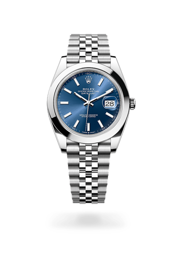 Datejust 41 * Oyster, 41 mm, Oystersteel with a White Smooth bezel and Oyster, three-piece solid links bracelet