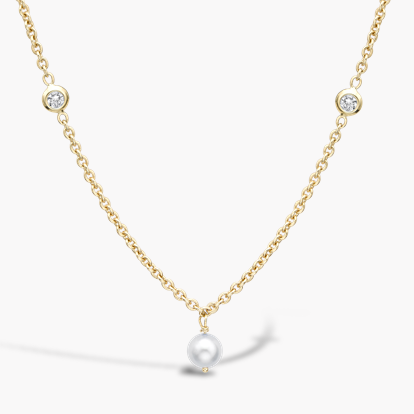 Sundance Natural Freshwater Pearl and Diamond Long Necklace