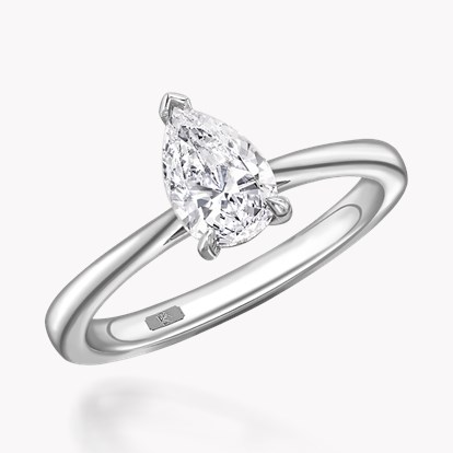 0.60ct Diamond Solitaire Ring Platinum Gaia Setting