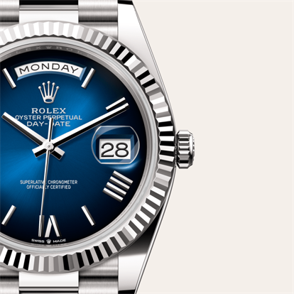 Day-Date 40, Oyster, 40 mm, white gold watch