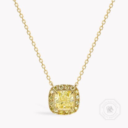 Celestial 1.51ct Kimberley Fancy Yellow Diamond Pendant