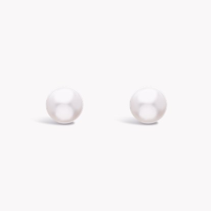 Akoya Pearl Stud Earrings in 18ct White Gold