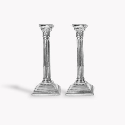 Silver Elizabethan Pair of Candlesticks
