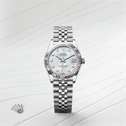 Datejust 31, Oyster, 31 mm, Oystersteel and white gold watch