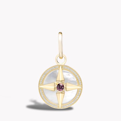 Spinel Pendant Charm in 18ct Yellow Gold