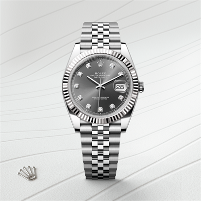 Datejust 41, Oyster, 41 mm, Oystersteel and white gold watch